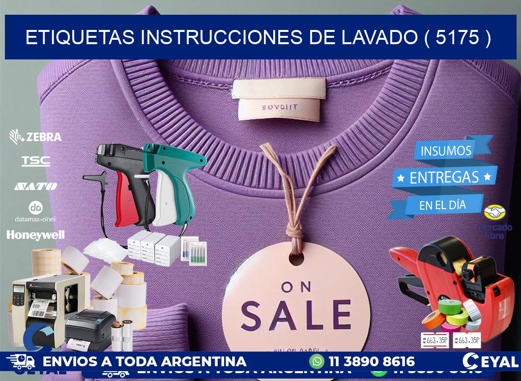 etiquetas instrucciones de lavado ( 5175 )