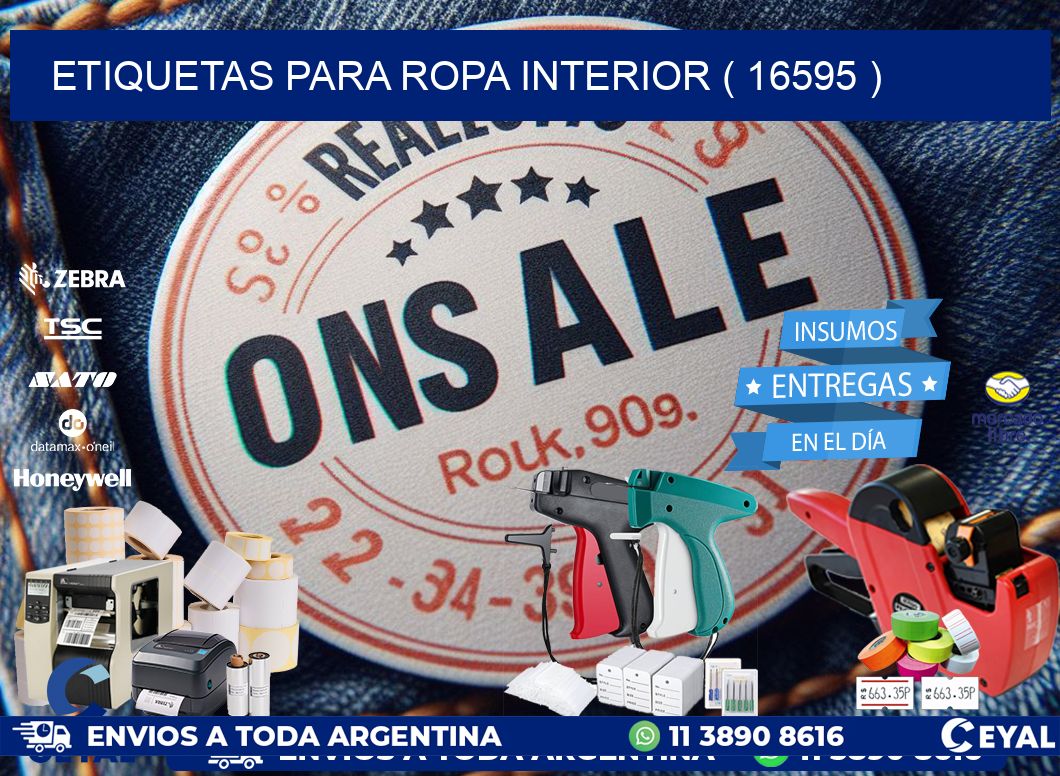 etiquetas para ropa interior ( 16595 )