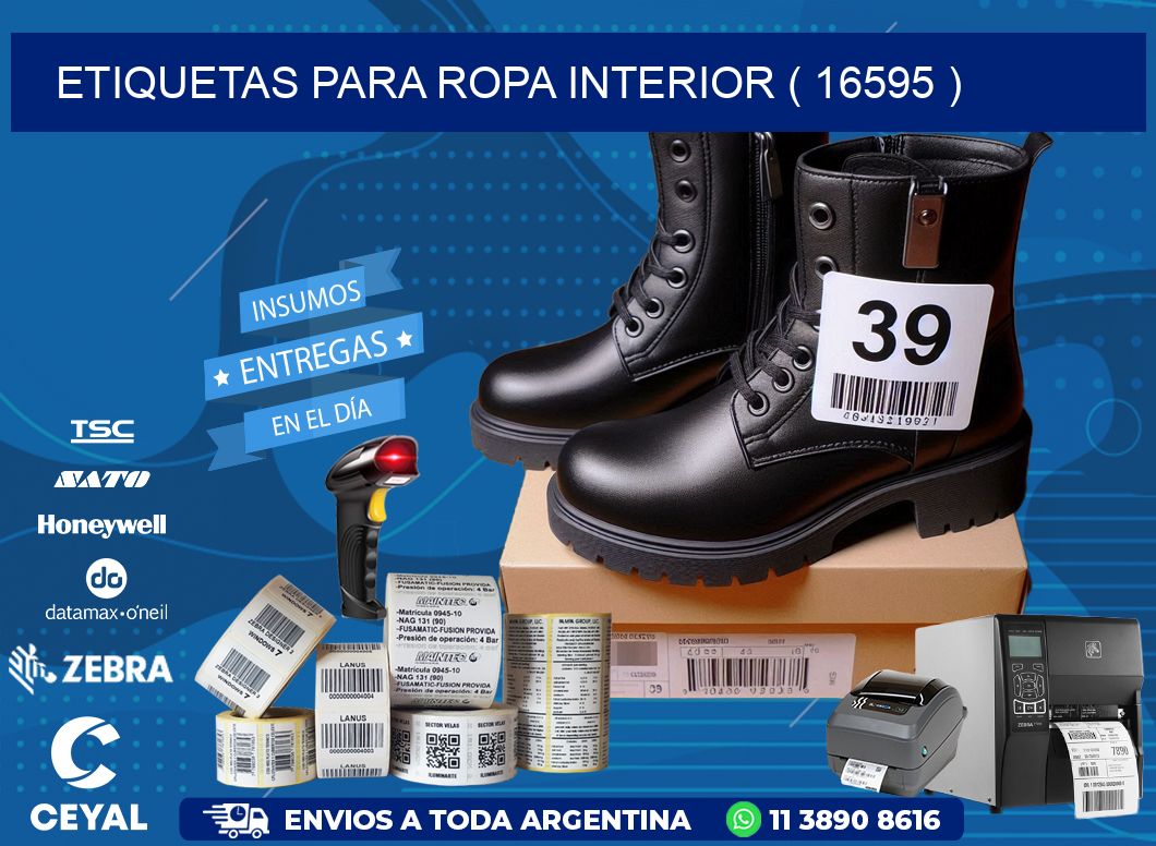 etiquetas para ropa interior ( 16595 )
