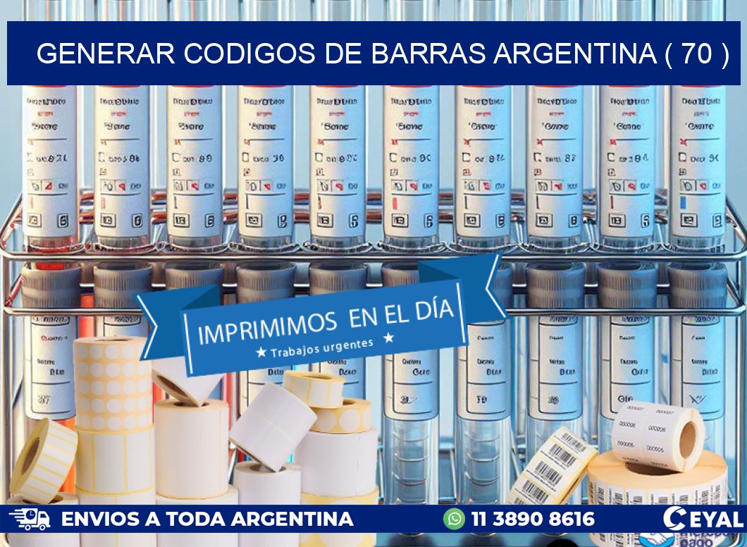 generar codigos de barras argentina ( 70 )