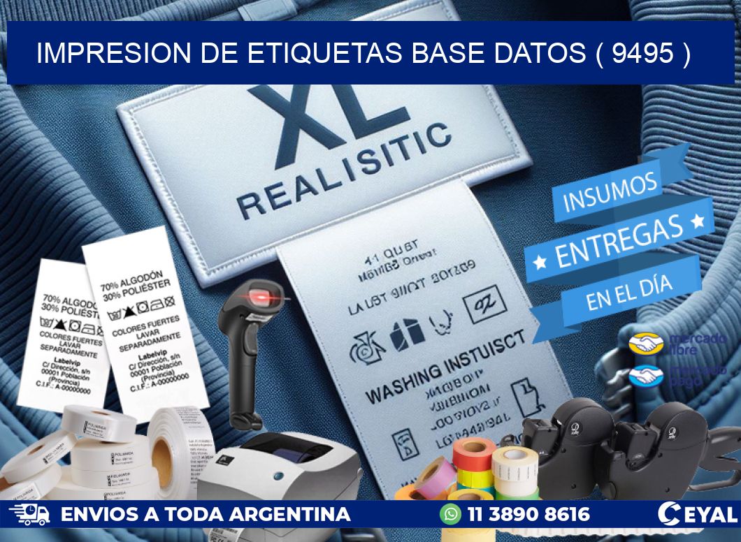 impresion de etiquetas base datos ( 9495 )