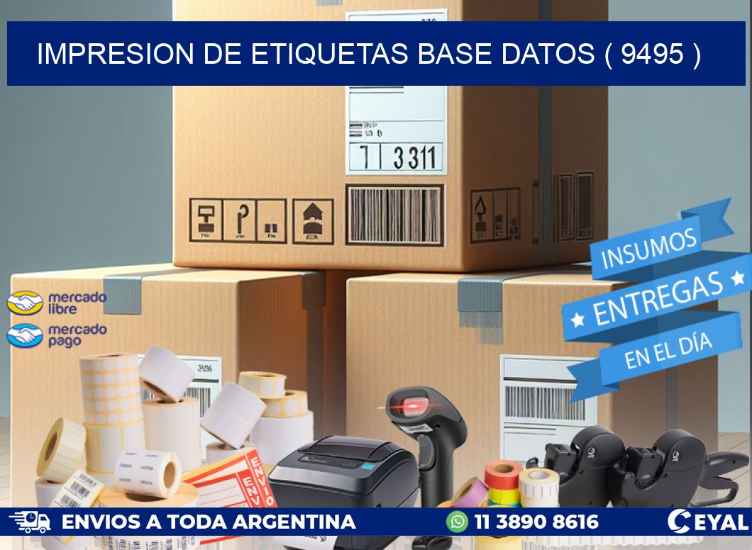 impresion de etiquetas base datos ( 9495 )