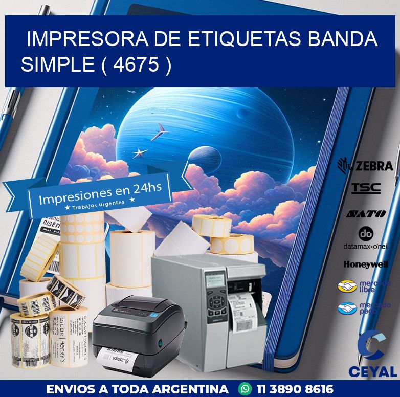 impresora de etiquetas banda simple ( 4675 )