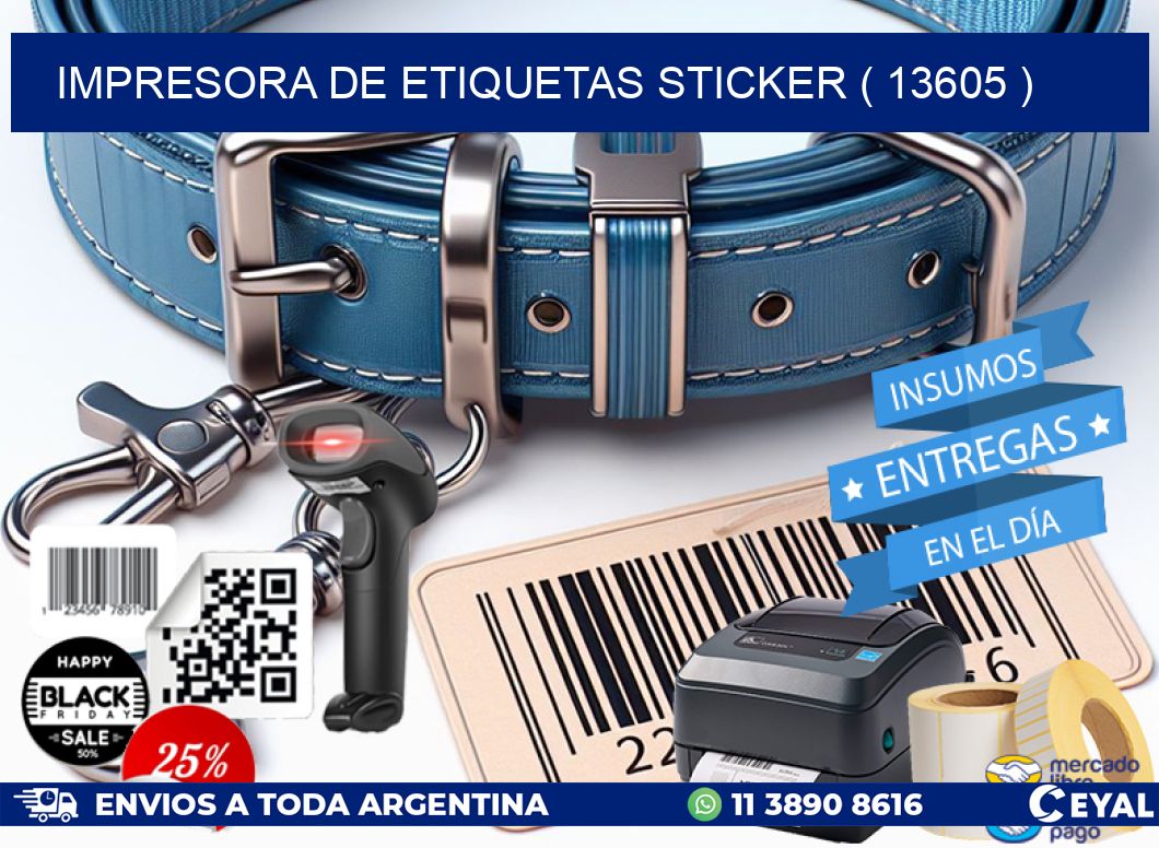 impresora de etiquetas sticker ( 13605 )
