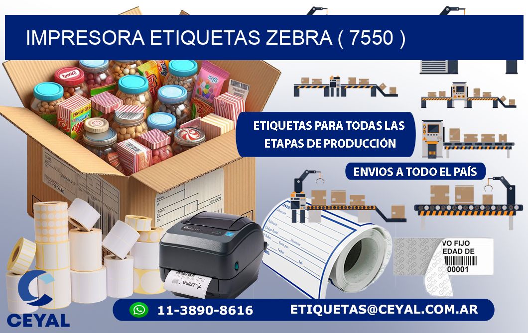 impresora etiquetas zebra ( 7550 )