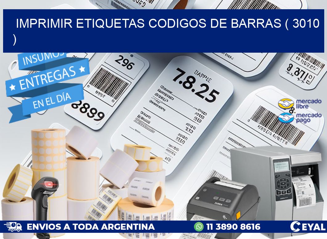 imprimir etiquetas codigos de barras ( 3010 )