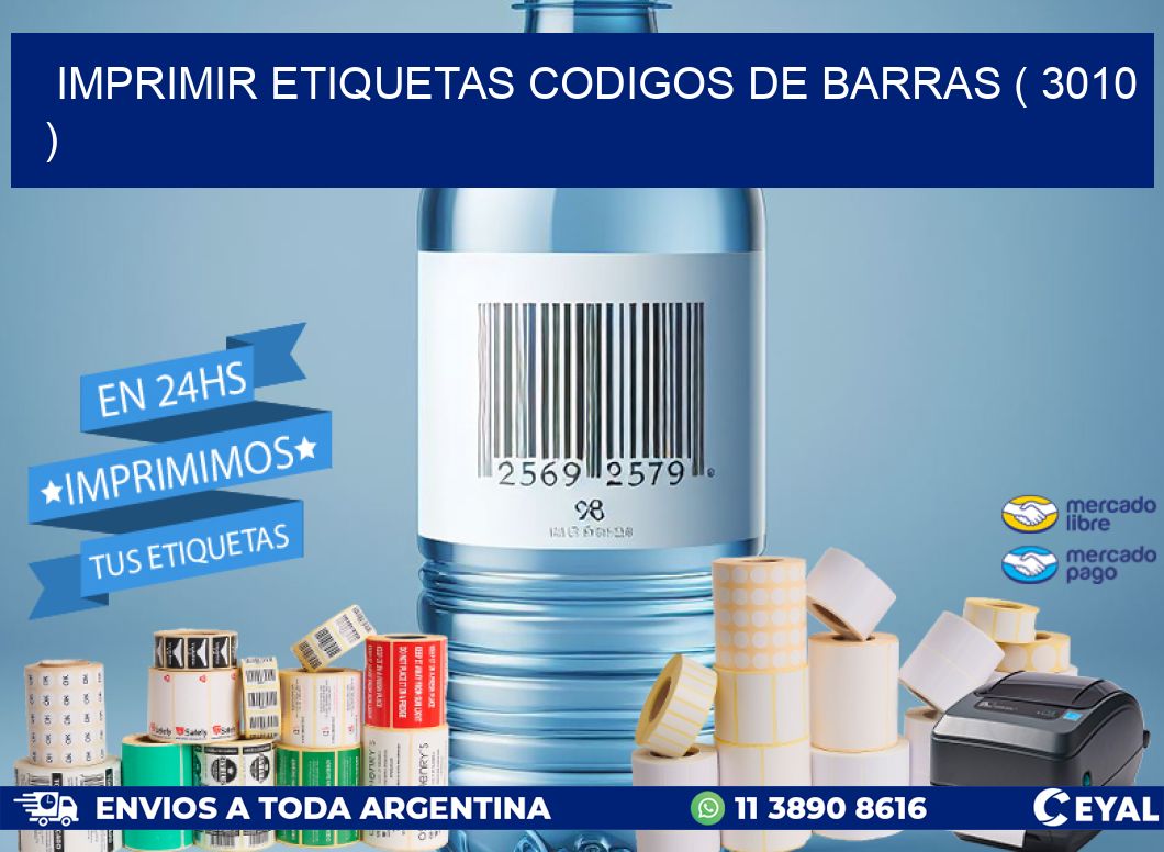 imprimir etiquetas codigos de barras ( 3010 )