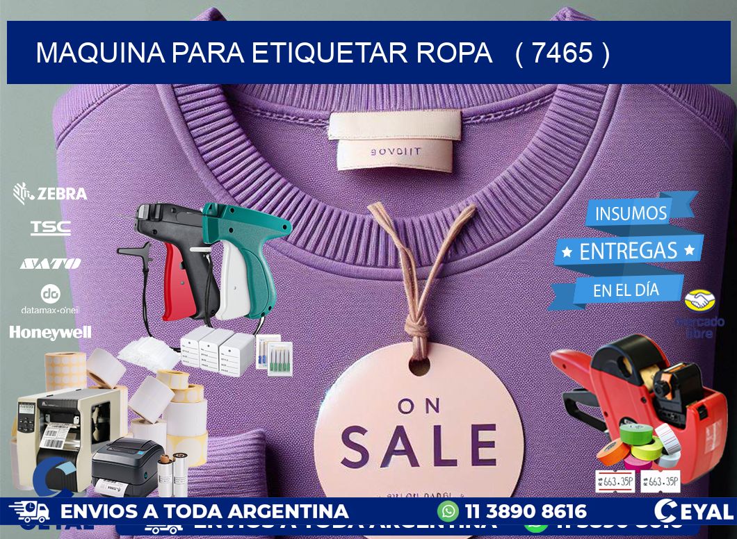 maquina para etiquetar ropa ( 7465 )