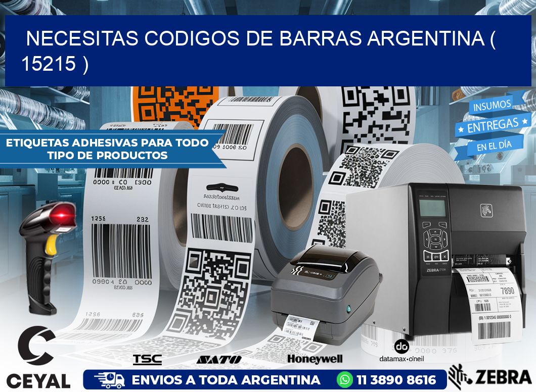 necesitas codigos de barras argentina ( 15215 )