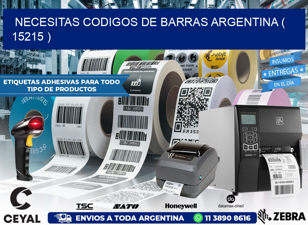 necesitas codigos de barras argentina ( 15215 )