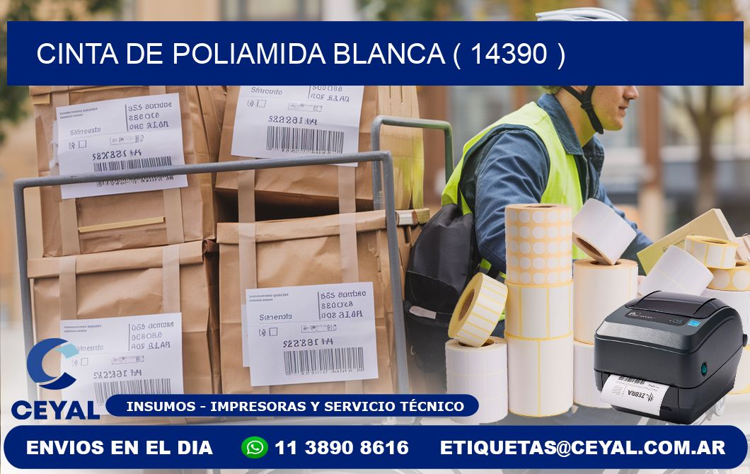 CINTA DE POLIAMIDA BLANCA ( 14390 )