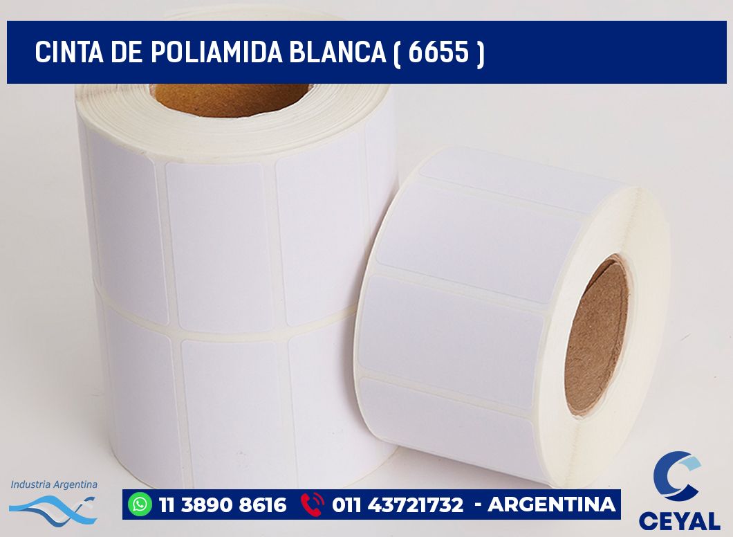 CINTA DE POLIAMIDA BLANCA ( 6655 )