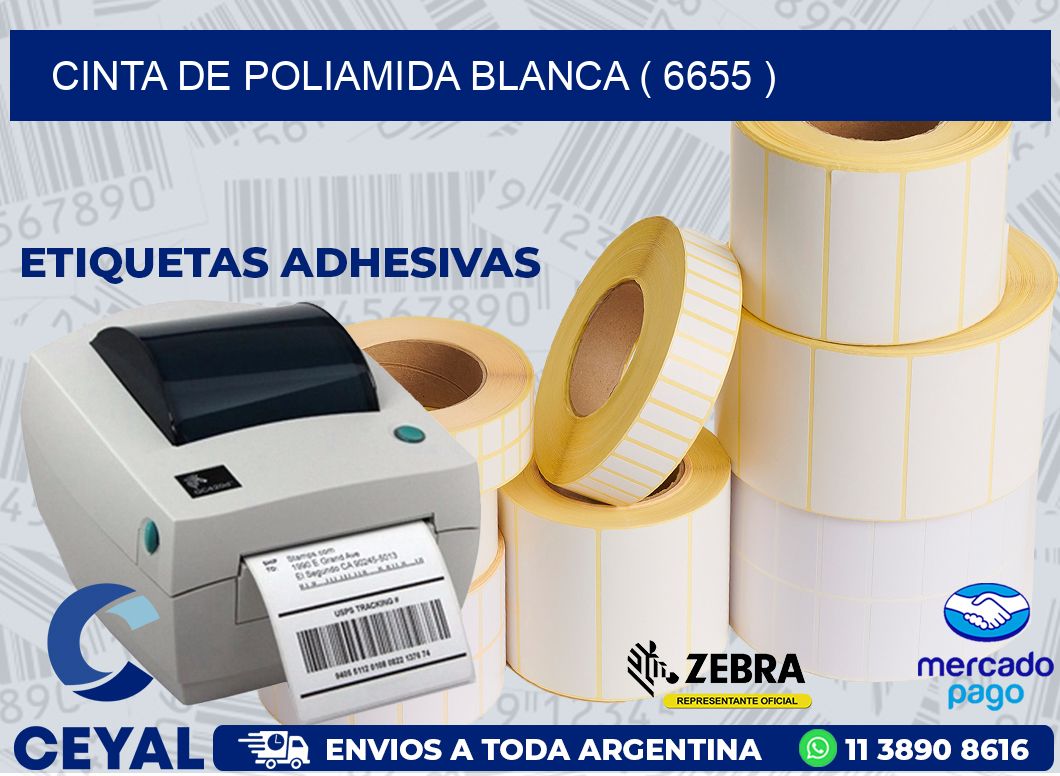 CINTA DE POLIAMIDA BLANCA ( 6655 )