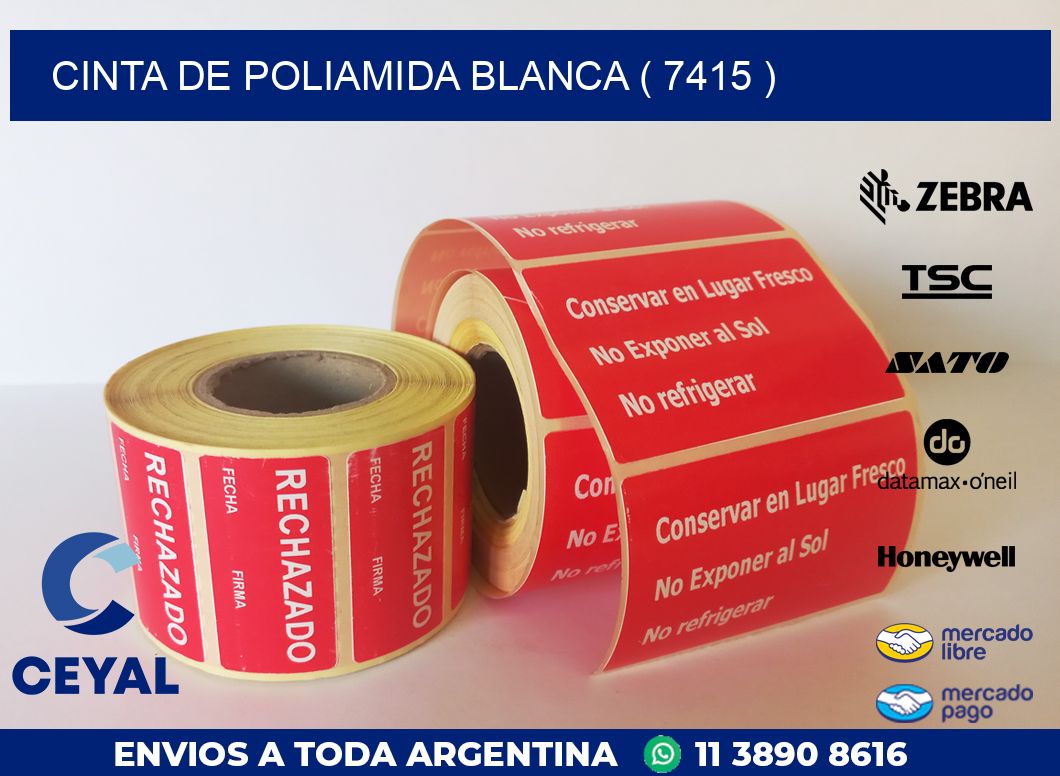 CINTA DE POLIAMIDA BLANCA ( 7415 )