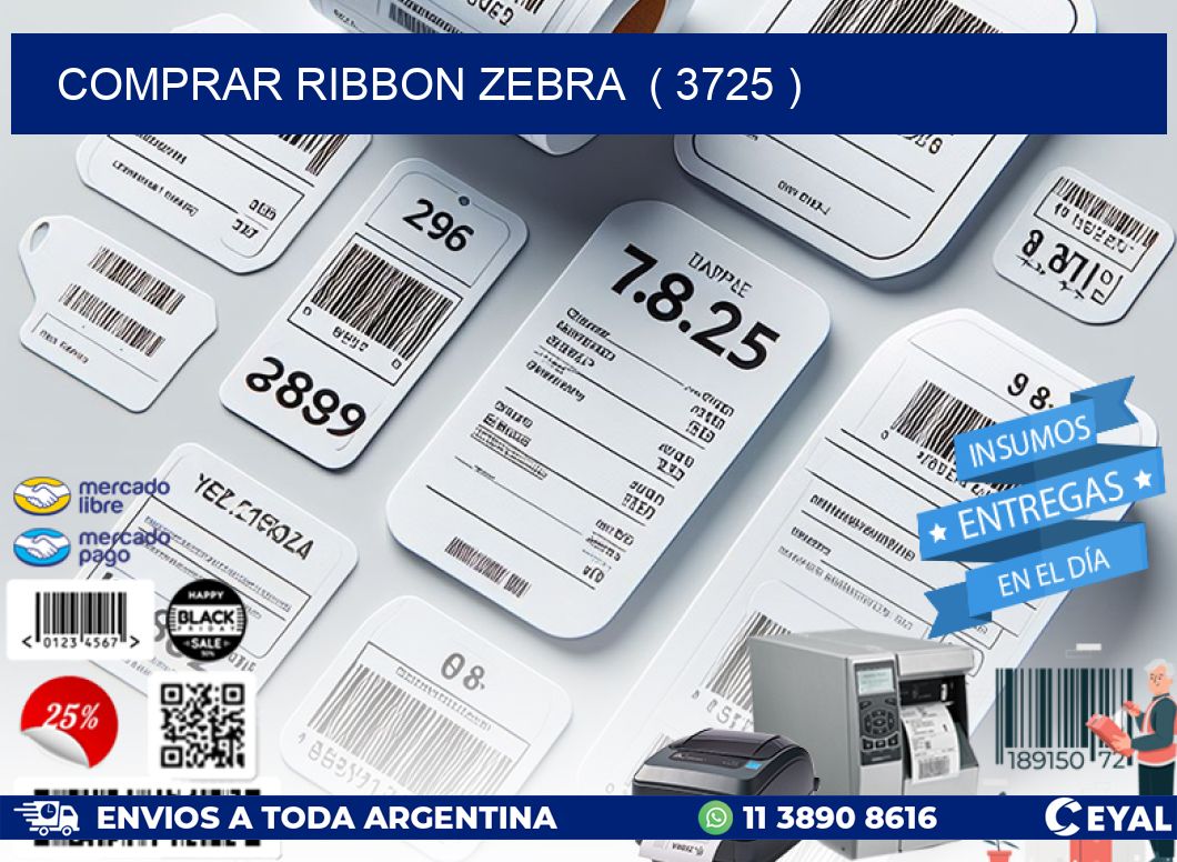 COMPRAR RIBBON ZEBRA ( 3725 )