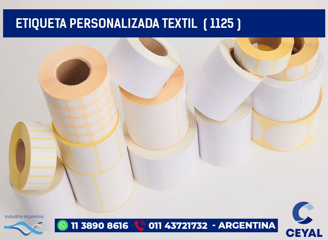 ETIQUETA PERSONALIZADA TEXTIL  ( 1125 )