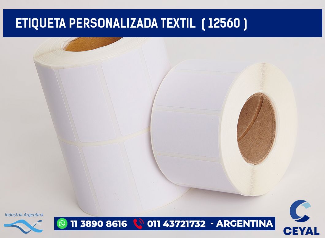 ETIQUETA PERSONALIZADA TEXTIL ( 12560 )