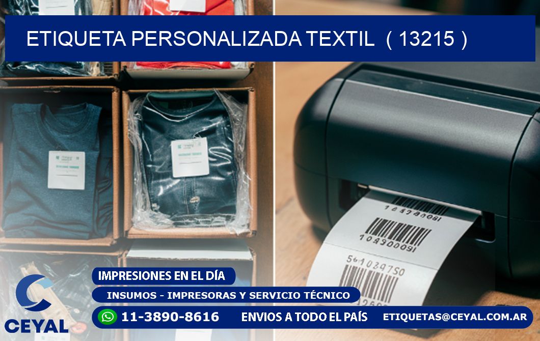 ETIQUETA PERSONALIZADA TEXTIL  ( 13215 )