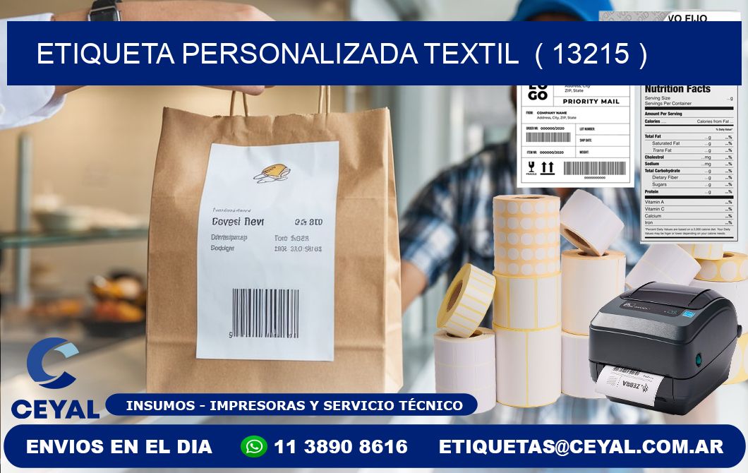 ETIQUETA PERSONALIZADA TEXTIL  ( 13215 )