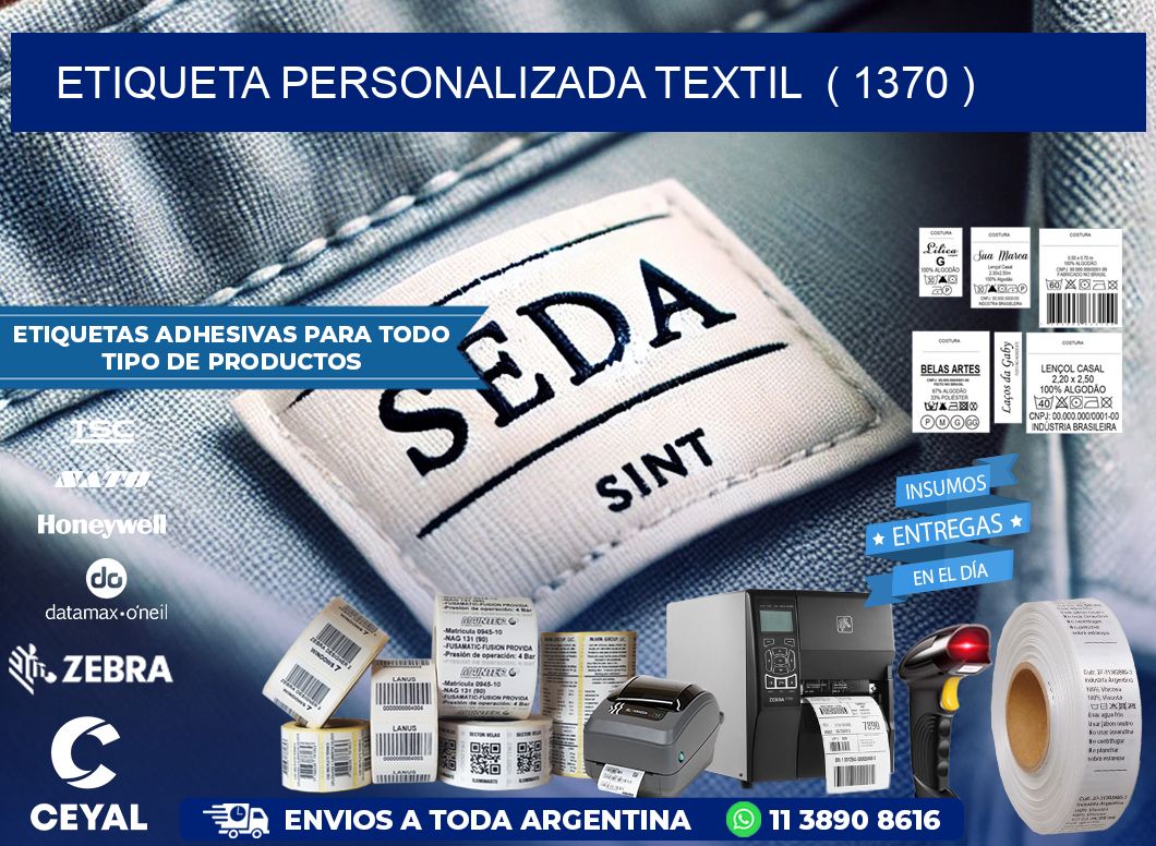 ETIQUETA PERSONALIZADA TEXTIL ( 1370 )