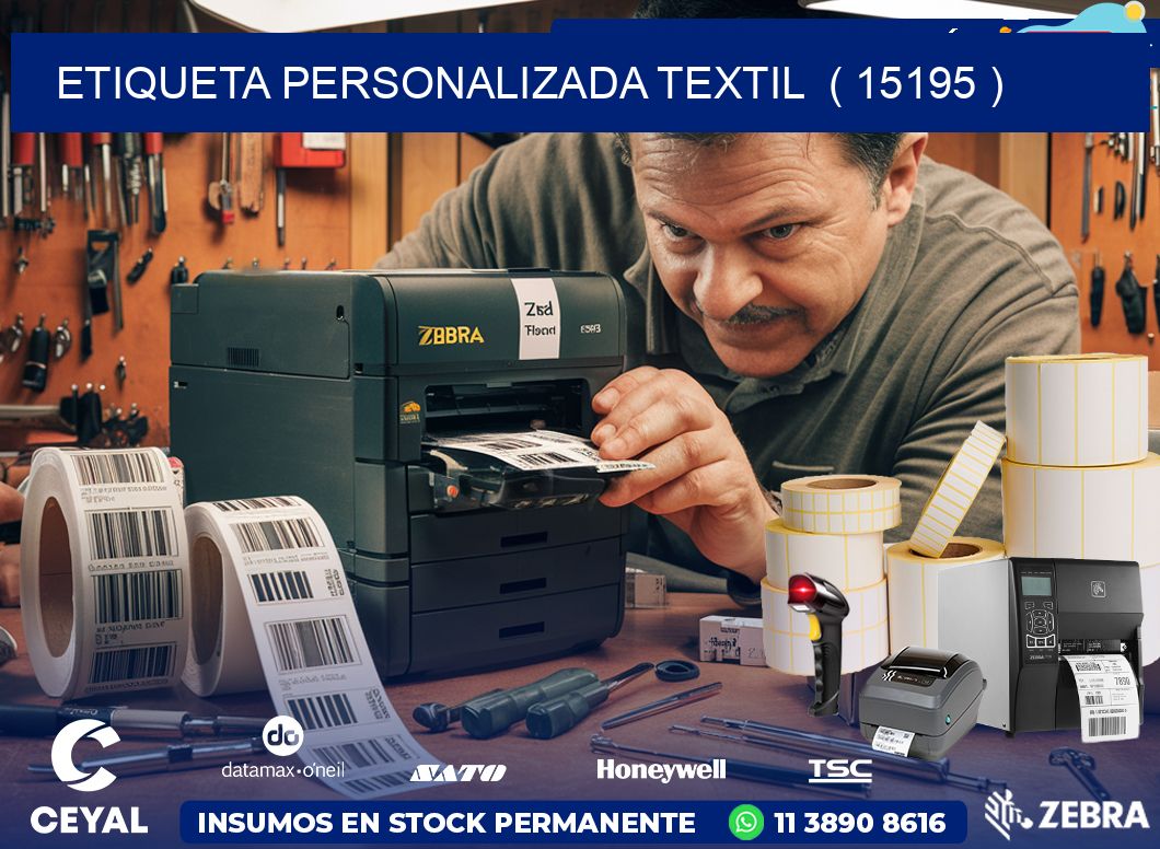 ETIQUETA PERSONALIZADA TEXTIL  ( 15195 )