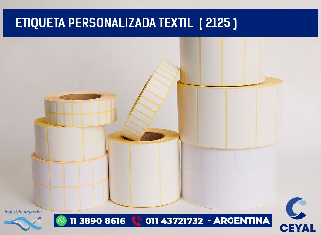 ETIQUETA PERSONALIZADA TEXTIL ( 2125 )