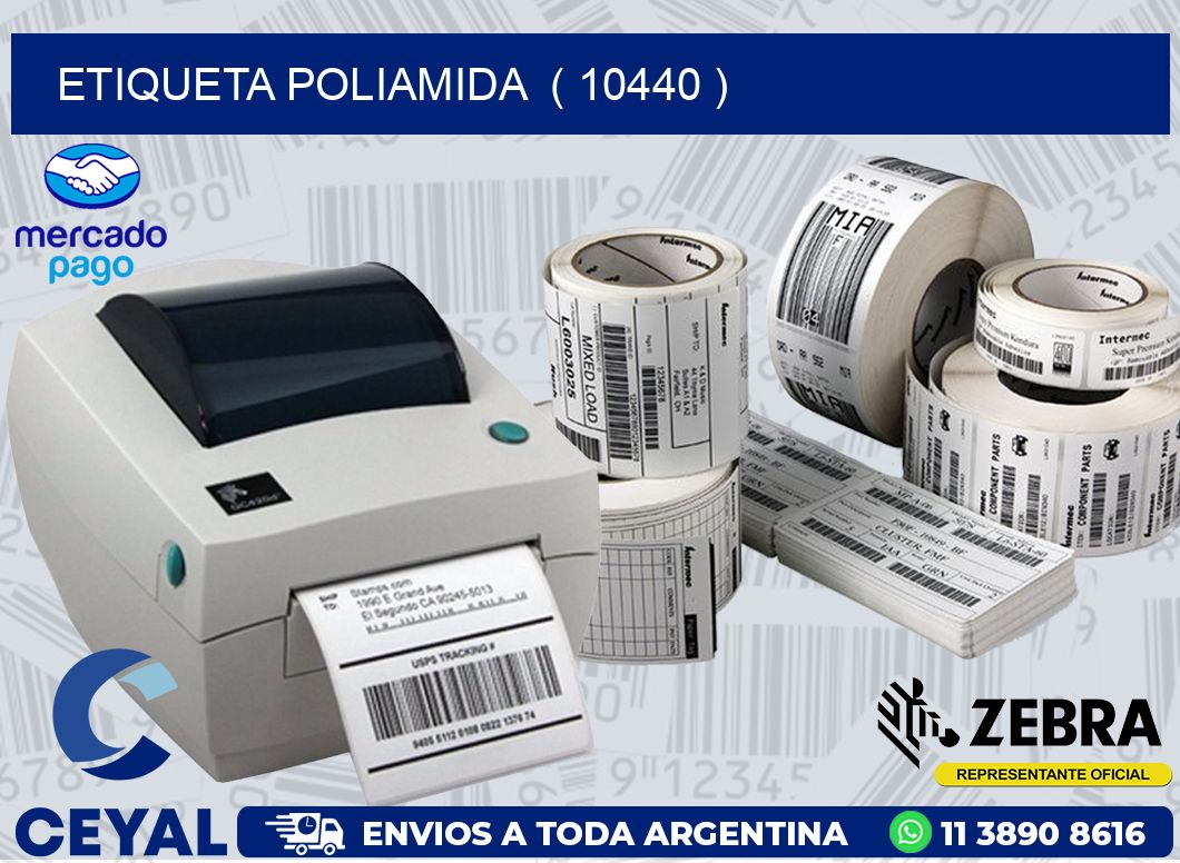 ETIQUETA POLIAMIDA ( 10440 )