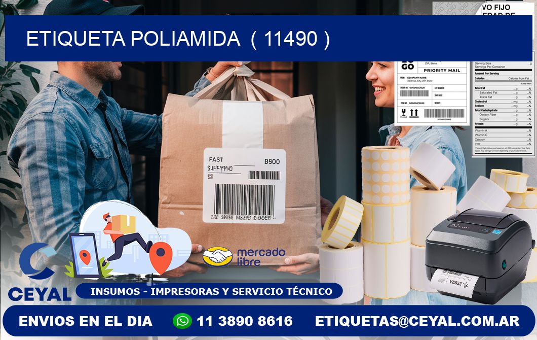 ETIQUETA POLIAMIDA  ( 11490 )