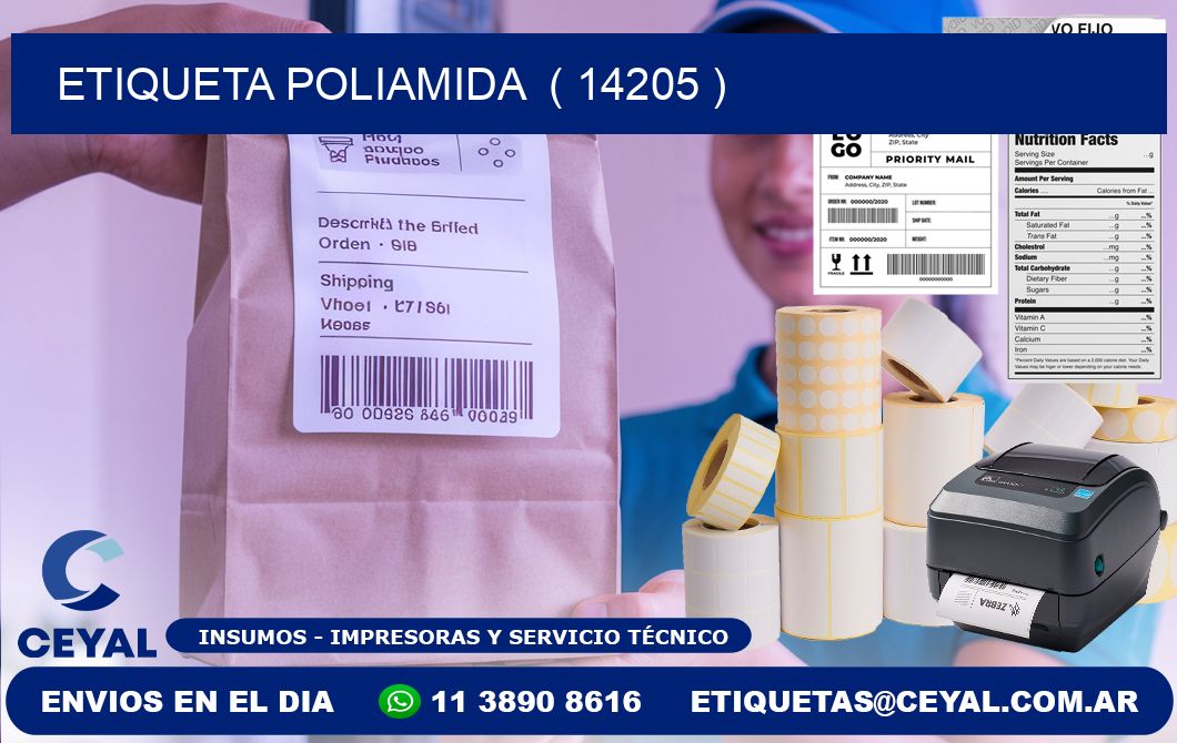 ETIQUETA POLIAMIDA  ( 14205 )