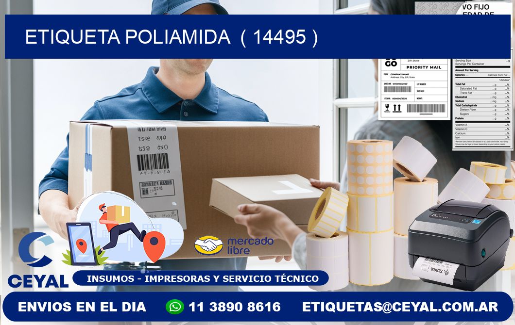 ETIQUETA POLIAMIDA ( 14495 )