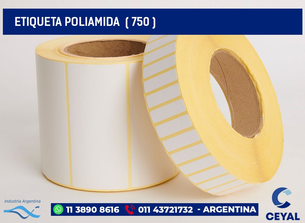 ETIQUETA POLIAMIDA  ( 750 )
