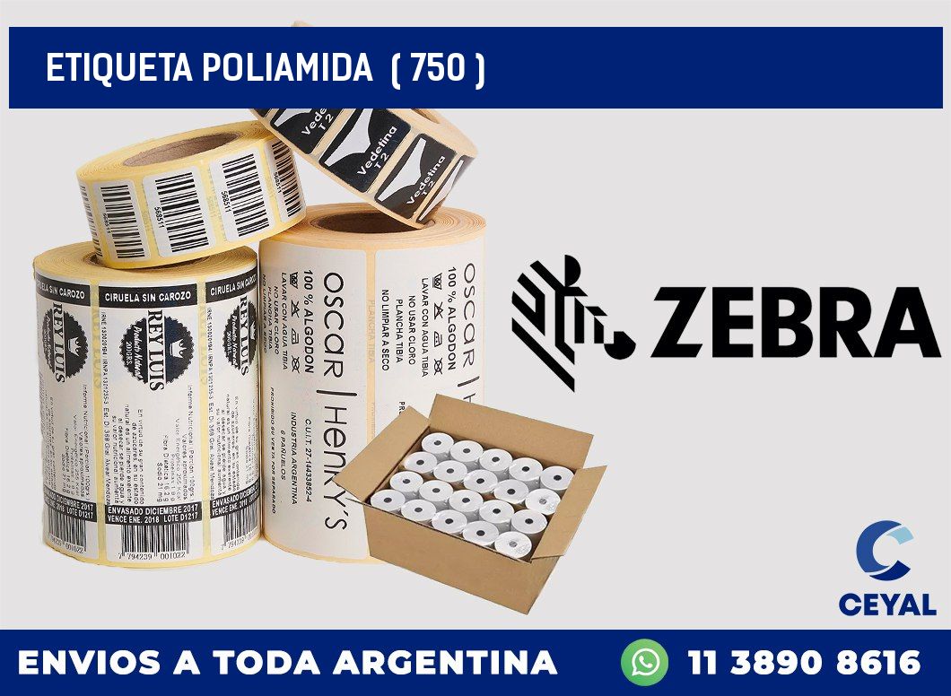 ETIQUETA POLIAMIDA  ( 750 )