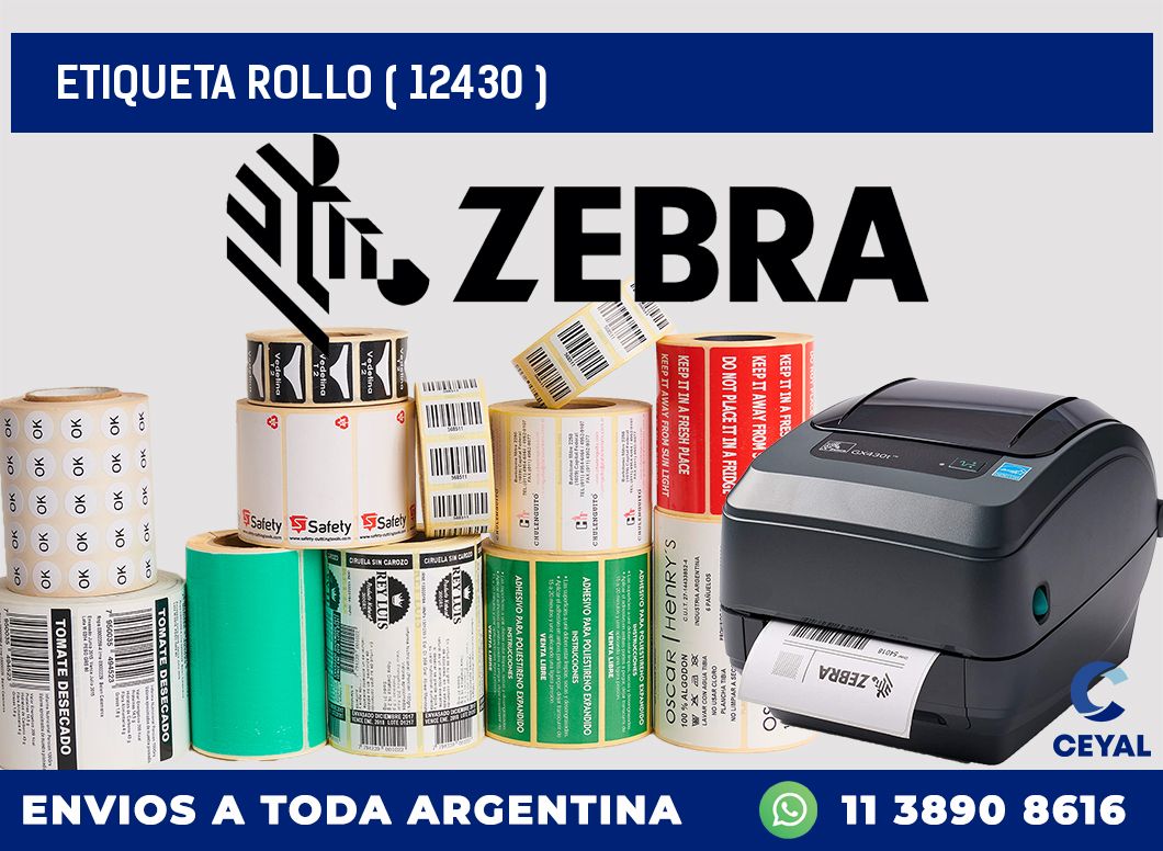 ETIQUETA ROLLO ( 12430 )