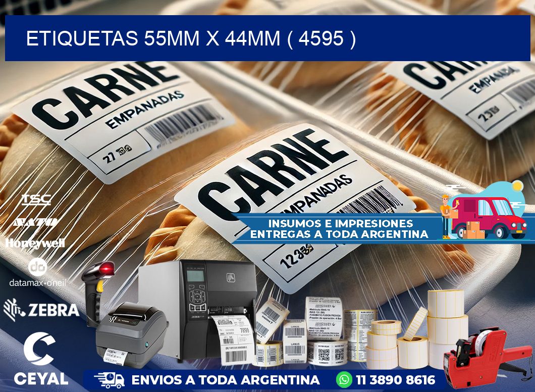 ETIQUETAS 55MM X 44MM ( 4595 )