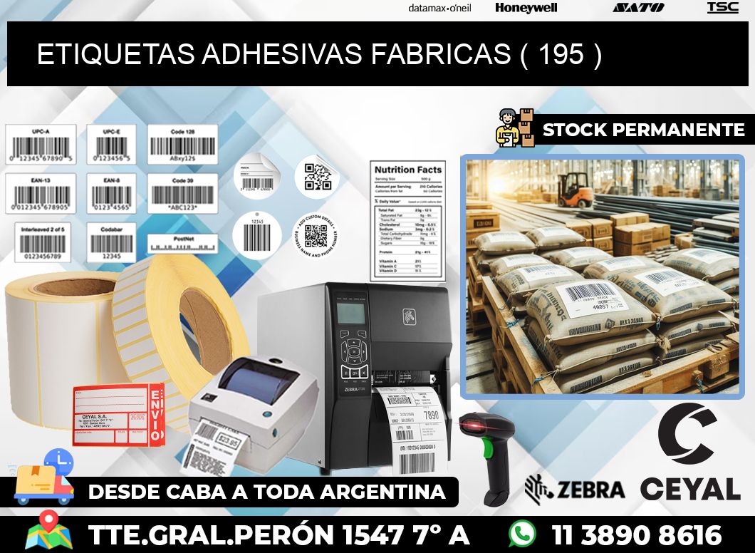 ETIQUETAS ADHESIVAS FABRICAS ( 195 )