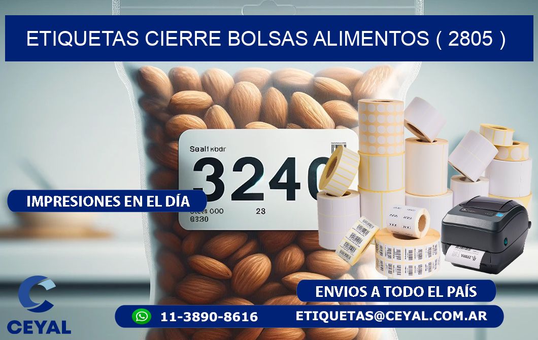 ETIQUETAS CIERRE BOLSAS ALIMENTOS ( 2805 )