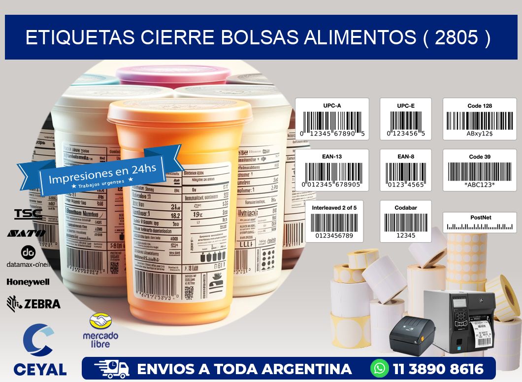 ETIQUETAS CIERRE BOLSAS ALIMENTOS ( 2805 )