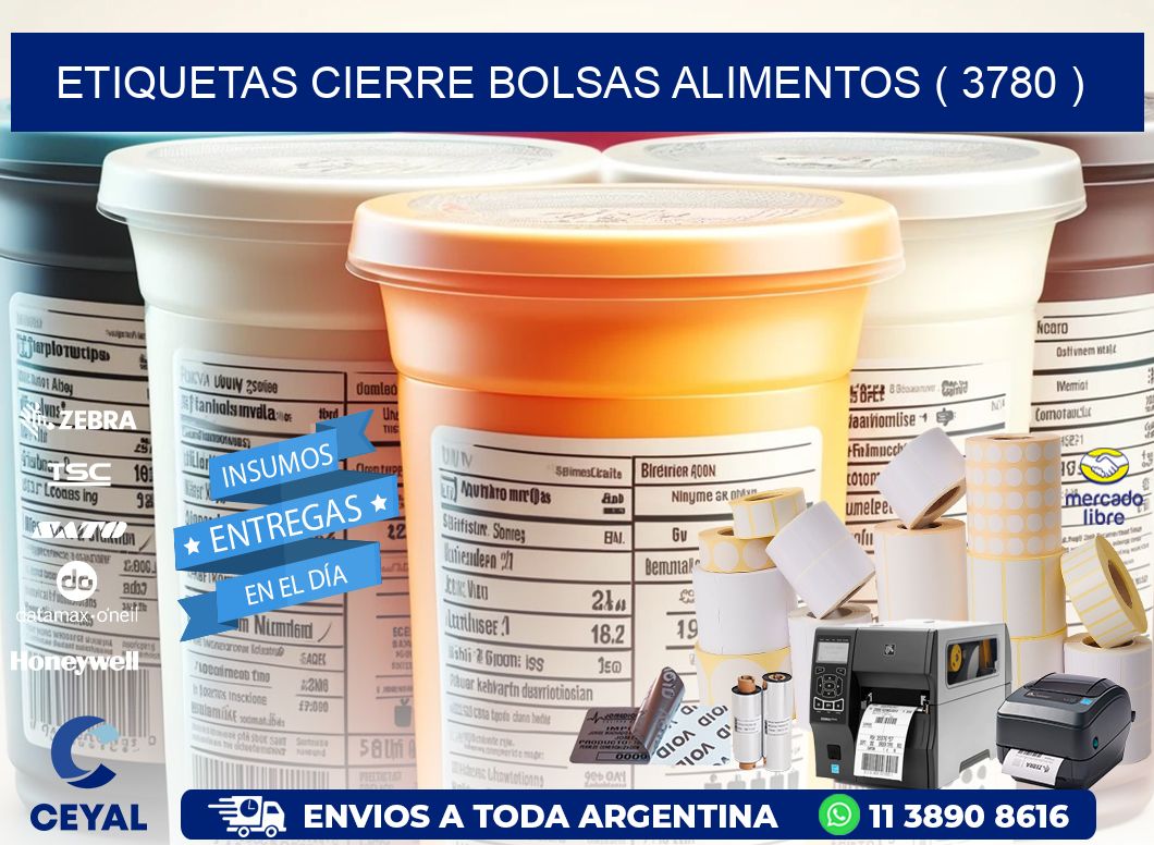 ETIQUETAS CIERRE BOLSAS ALIMENTOS ( 3780 )