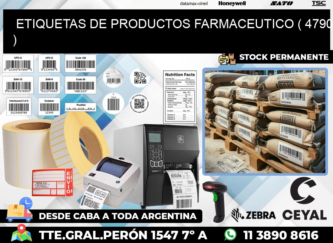 ETIQUETAS DE PRODUCTOS FARMACEUTICO ( 4790 )