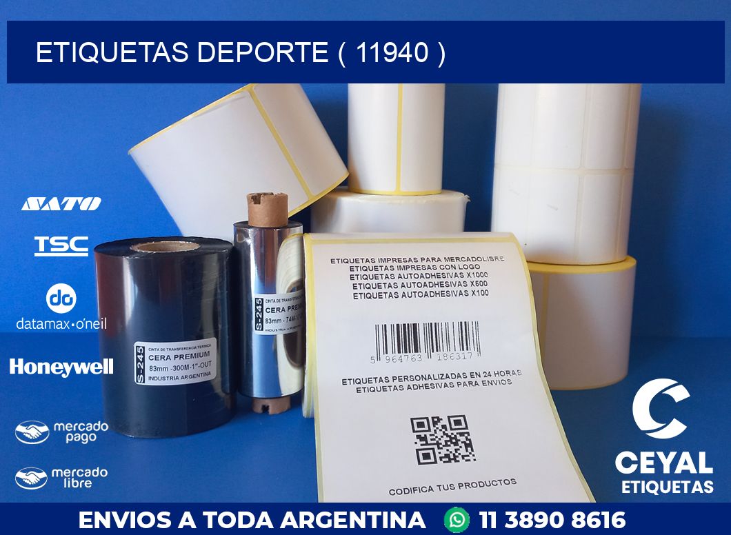 ETIQUETAS DEPORTE ( 11940 )