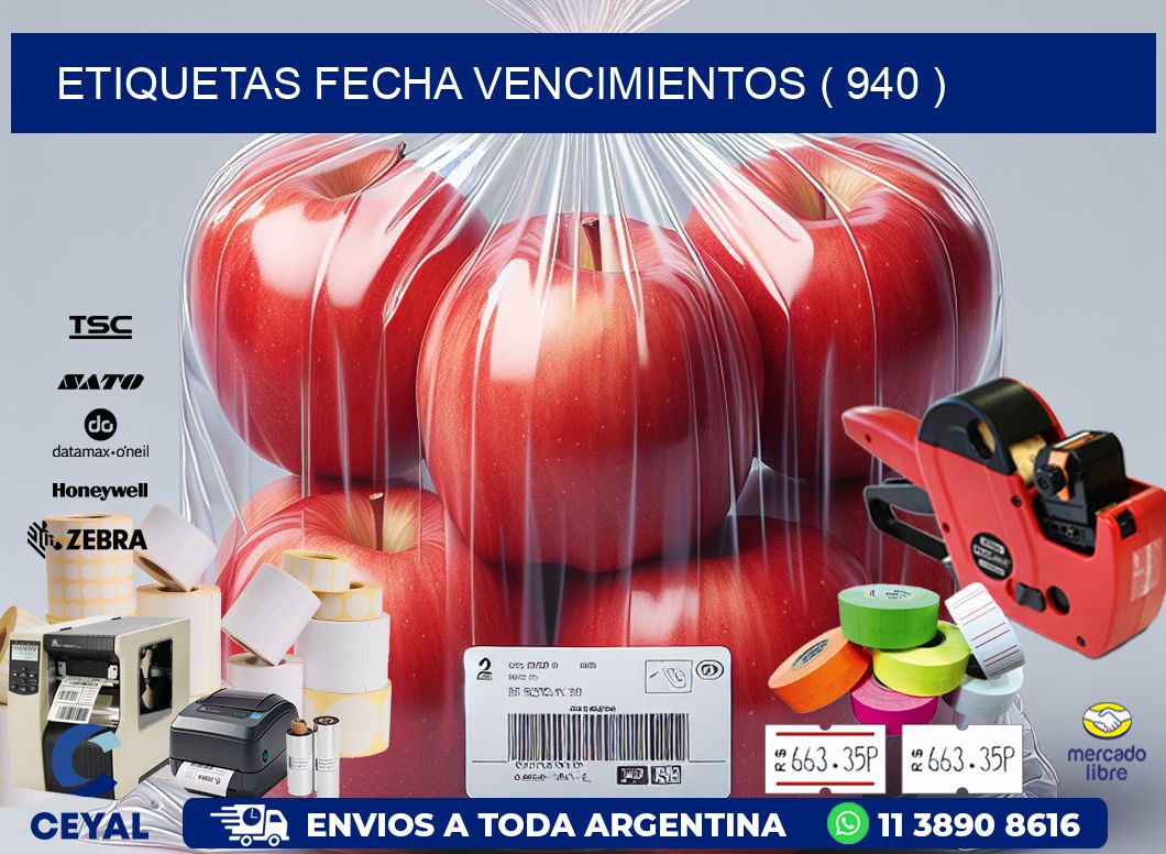 ETIQUETAS FECHA VENCIMIENTOS ( 940 )