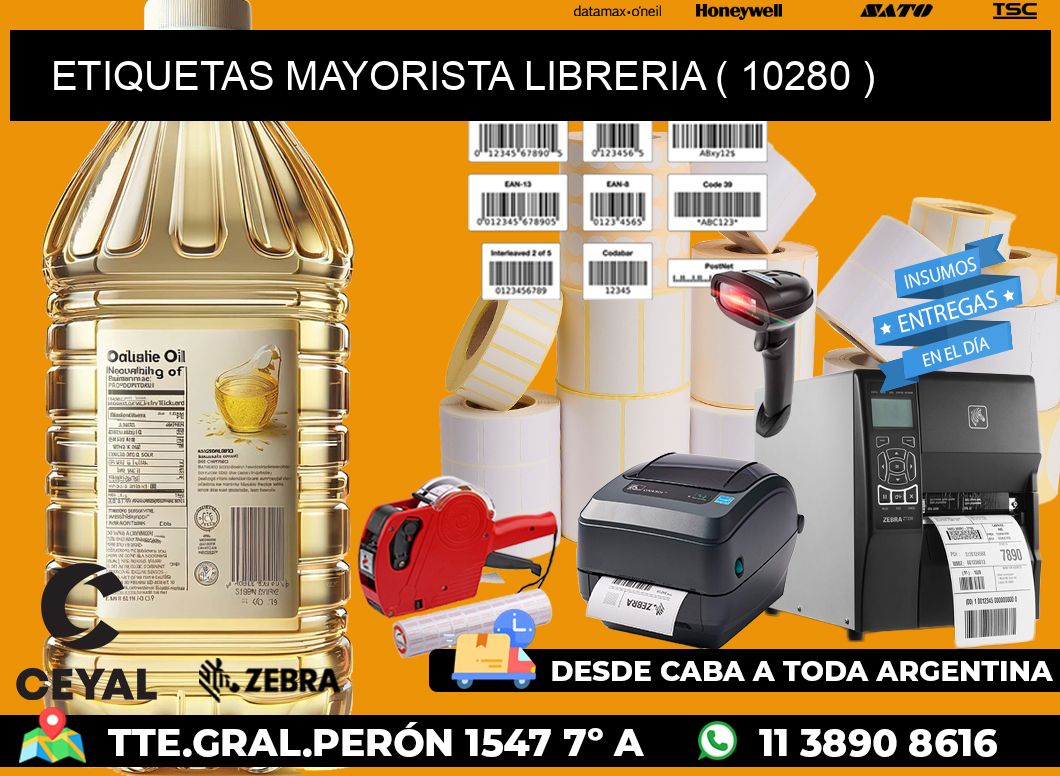 ETIQUETAS MAYORISTA LIBRERIA ( 10280 )
