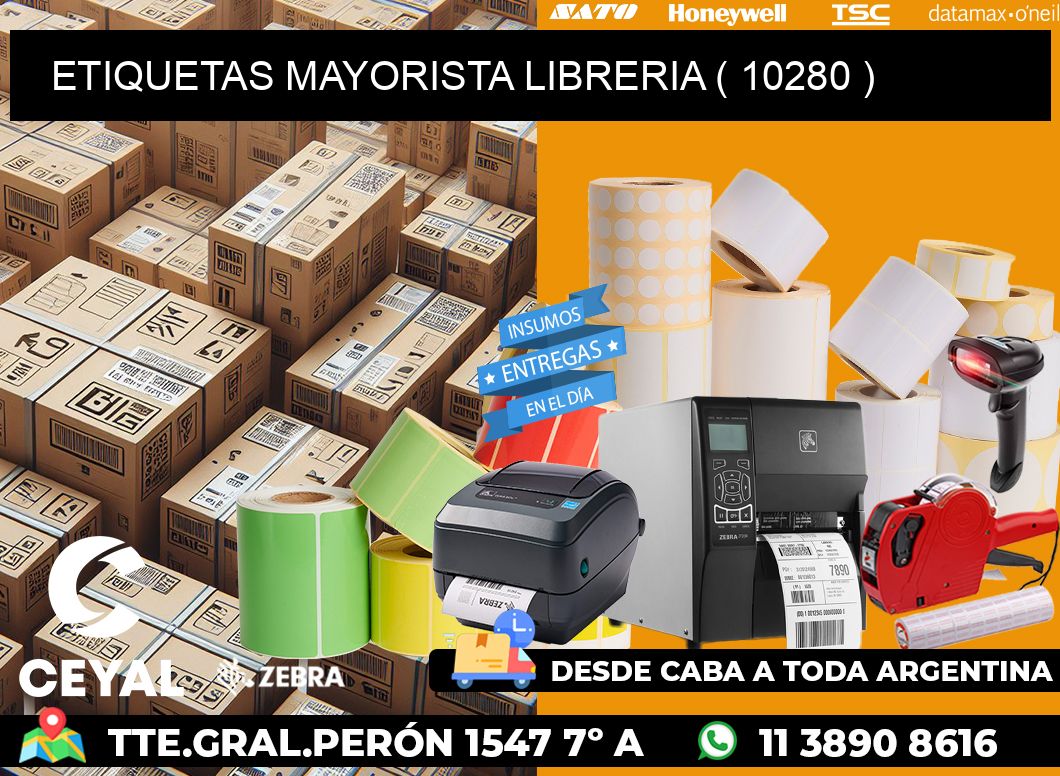 ETIQUETAS MAYORISTA LIBRERIA ( 10280 )