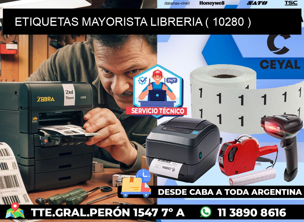 ETIQUETAS MAYORISTA LIBRERIA ( 10280 )