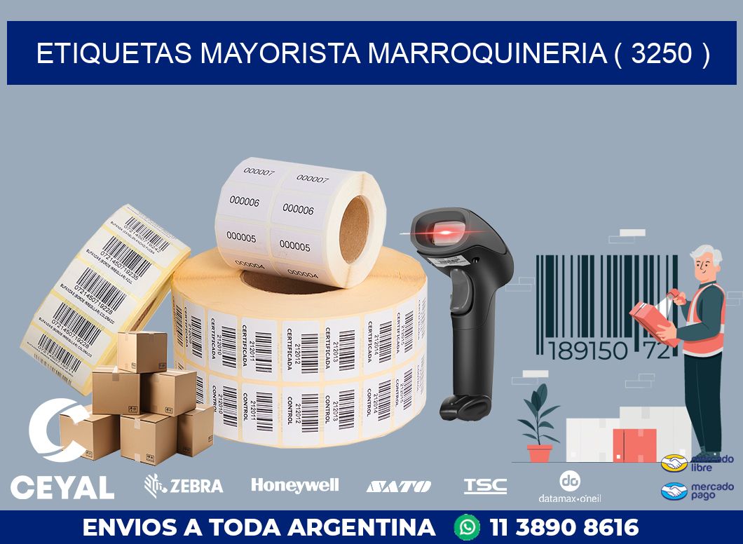 ETIQUETAS MAYORISTA MARROQUINERIA ( 3250 )