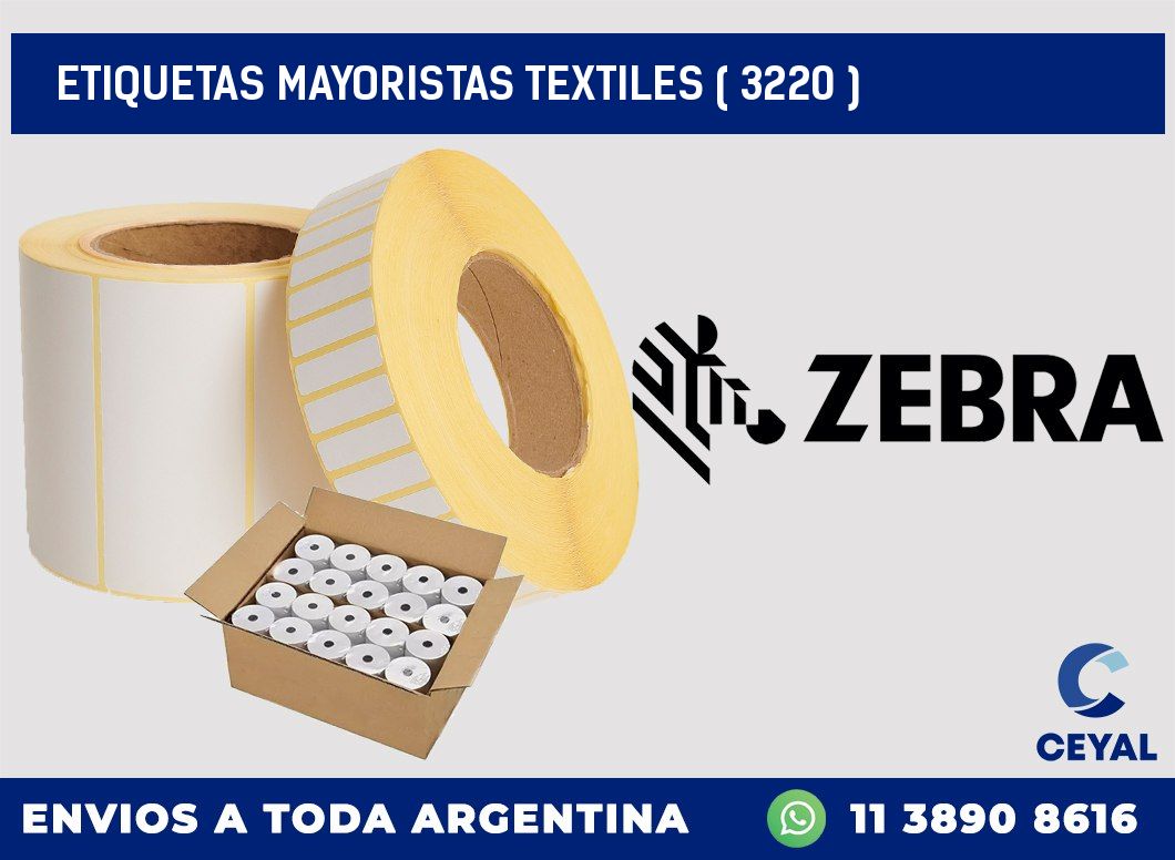 ETIQUETAS MAYORISTAS TEXTILES ( 3220 )