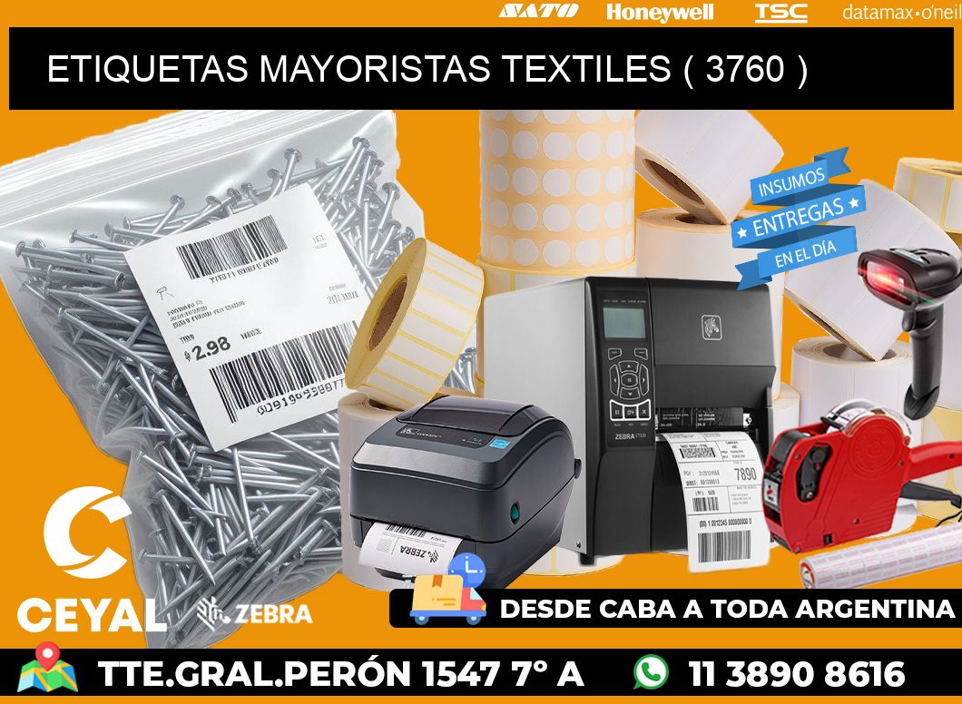ETIQUETAS MAYORISTAS TEXTILES ( 3760 )