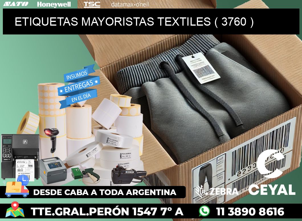 ETIQUETAS MAYORISTAS TEXTILES ( 3760 )