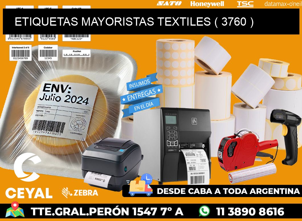 ETIQUETAS MAYORISTAS TEXTILES ( 3760 )