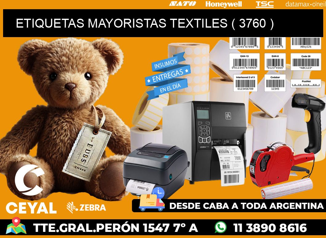 ETIQUETAS MAYORISTAS TEXTILES ( 3760 )